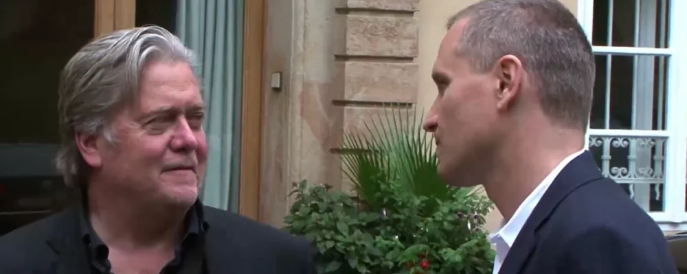 Stephen Bannon a Petr Bystroň.