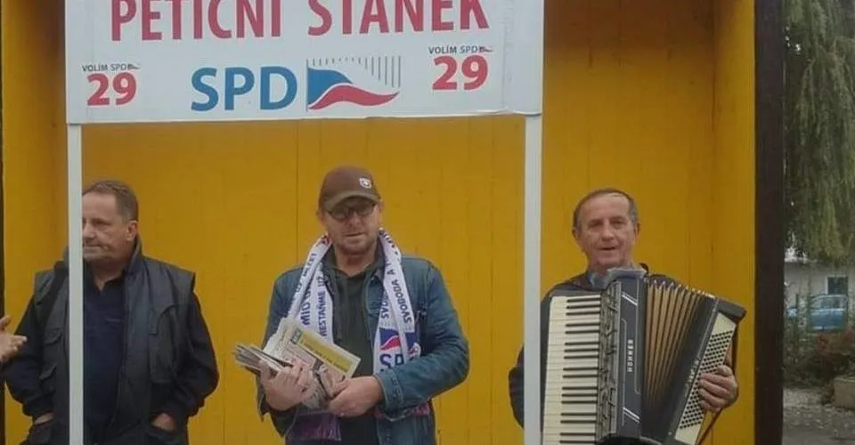 Jaromír Balda (vpravo) a SPD.