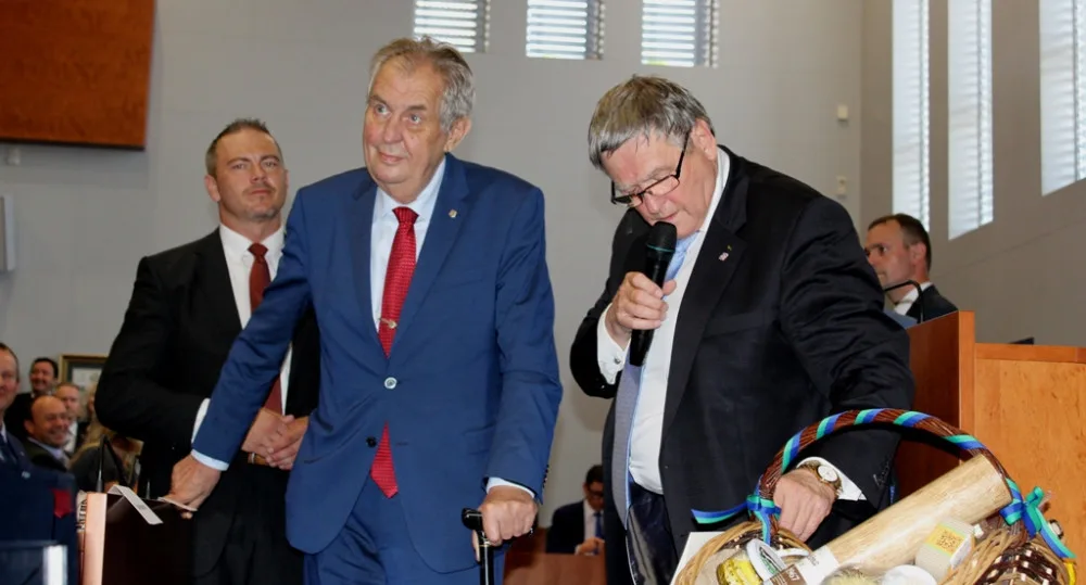 Prezident Zeman přijel na Vysočinu. V našem kraji stráví celkem tři dny.