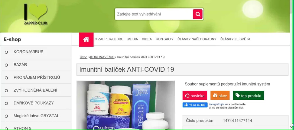 Prodejci parazitují na koronavirové epidemii. Doplňky stravy prodávají díky neověřeným tvrzením.