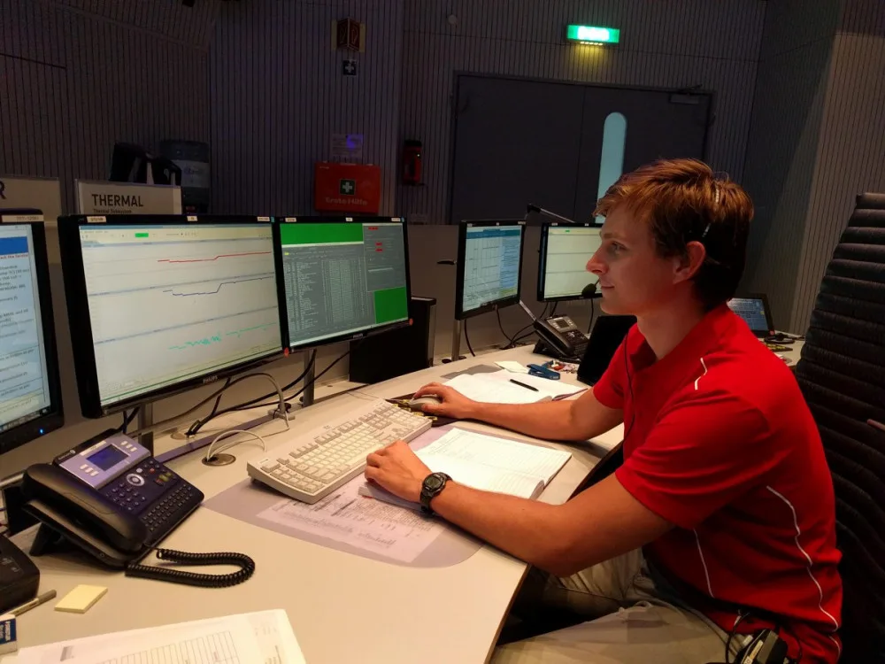 Simulace startu družice Aeolus ve vesmírném středisku ESOC