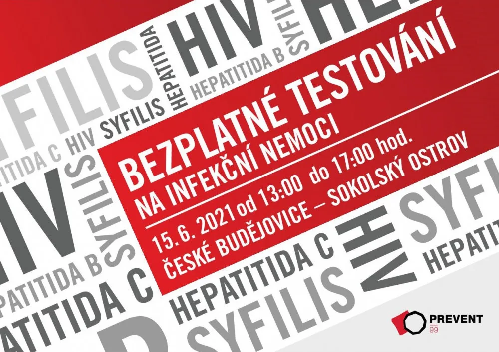 Myslete na prevenci. Nechte se otestovat zdarma a anonymně na HIV, žloutenku nebo syfilis