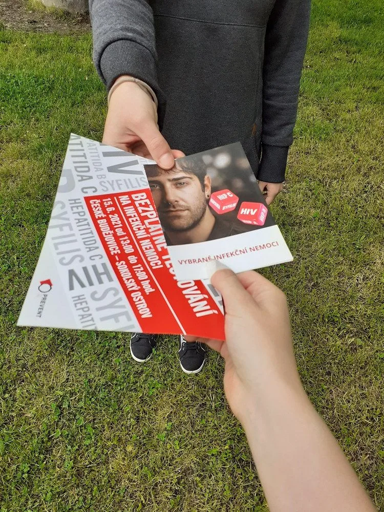 Myslete na prevenci. Nechte se otestovat zdarma a anonymně na HIV, žloutenku nebo syfilis