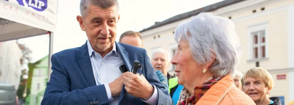 Předvolební kampaň Andreje Babiše v Jičíně. Foto: Andrej Babiš.