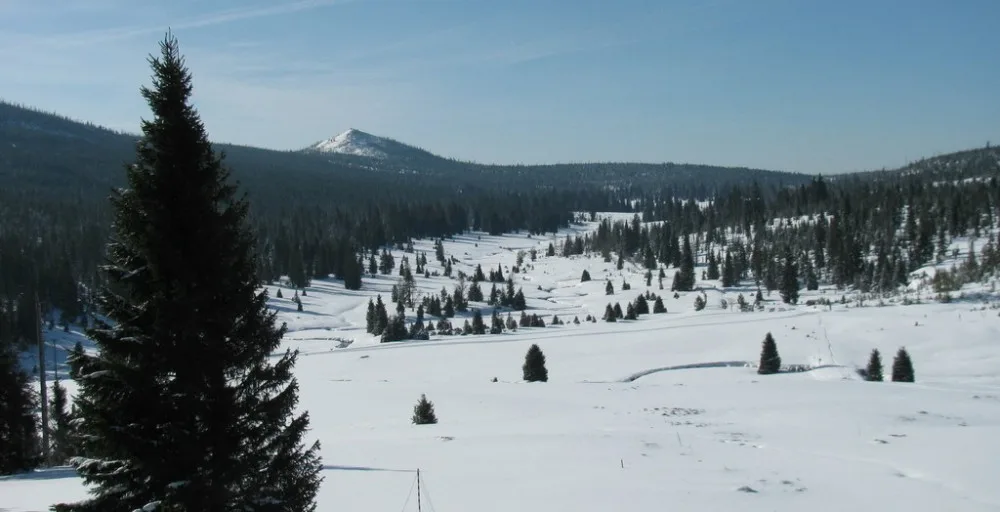 Šumava zažila třeskuté mrazy, na Březníku naměřili ráno minus 27,6 stupně.