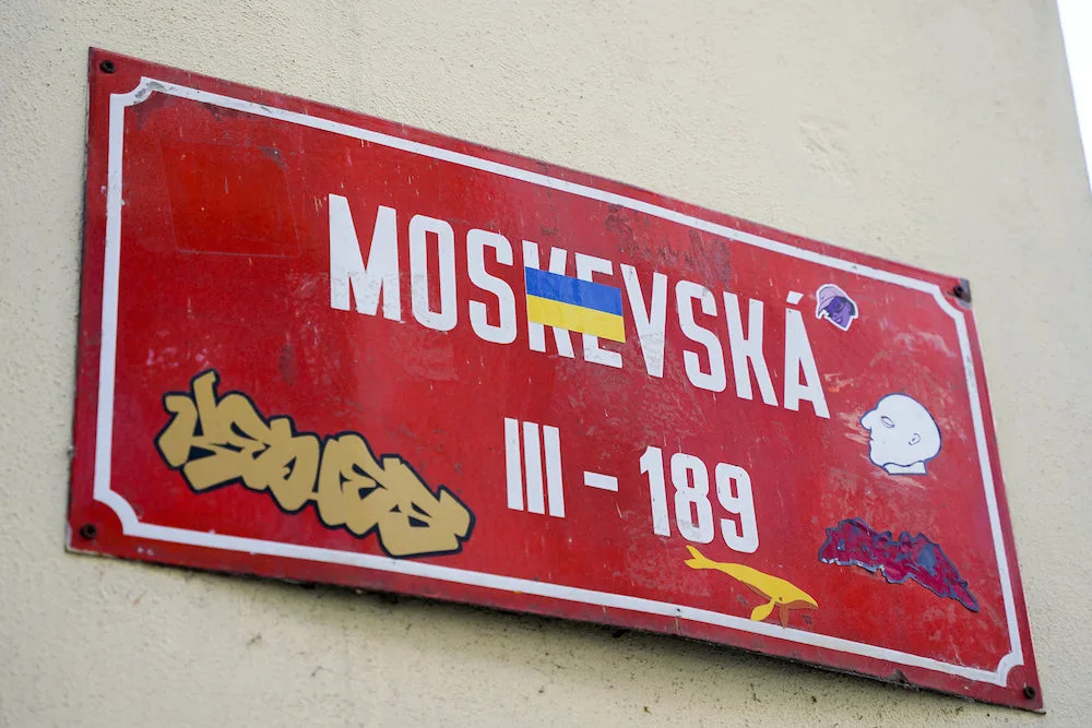 Přejmenování Moskevské na Kyjevskou? Vznikla petice, město o tom neuvažuje.