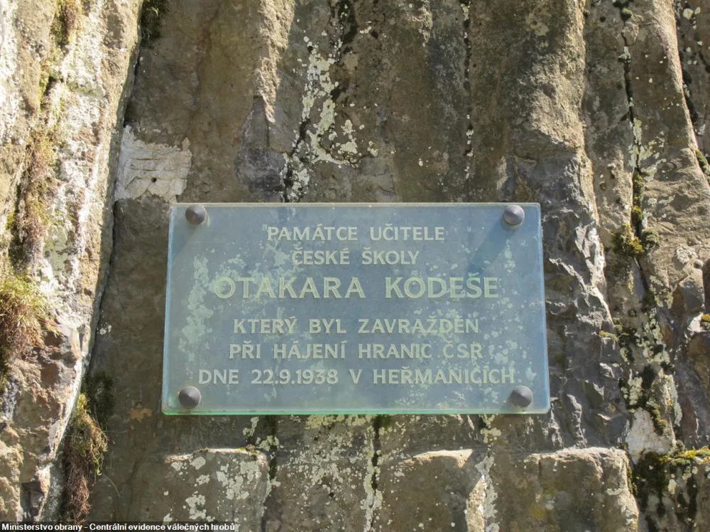 Pomník Otakara Kodeše.