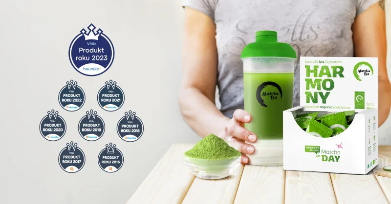 Bio Matcha Tea Harmony získal po osmé titul Produkt roku a potvrzuje svou vedoucí pozici na trhu s čaji