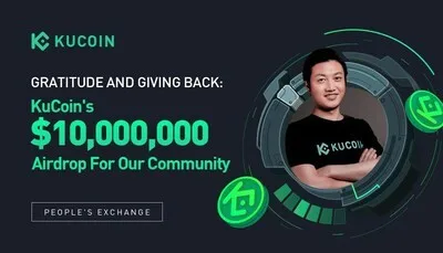 KuCoin oznamuje airdrop v hodnotě 10 milionů USD v KCS a BTC z vděčnosti za podporu komunity