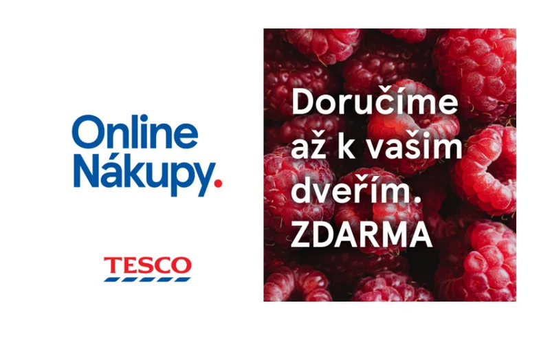 Tesco Online doručí zdarma nákupy až k vašim dveřím v Brně, Ostravě a okolí