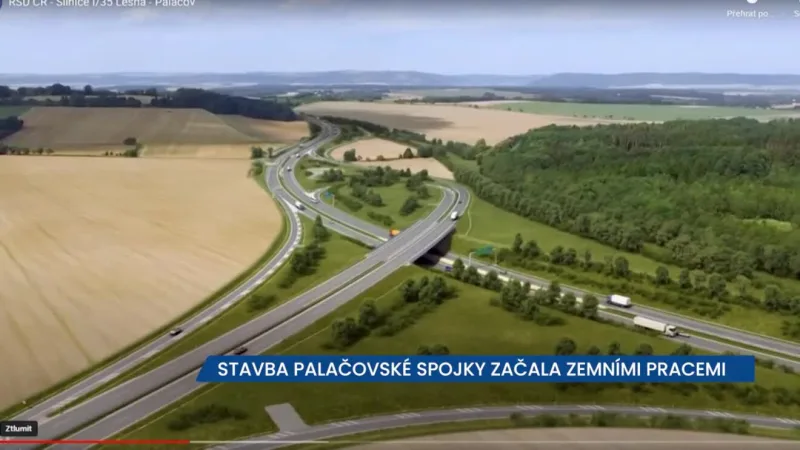 ŘSD pokračuje se stavbou Palačovské spojky, projekt doprovází částečná dopravní omezení