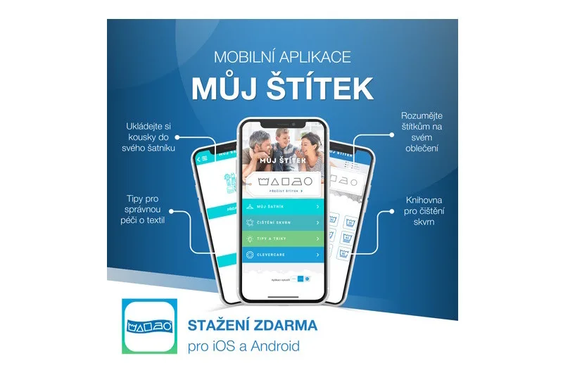 Revoluci v péči o textil přináší aplikace Můj štítek