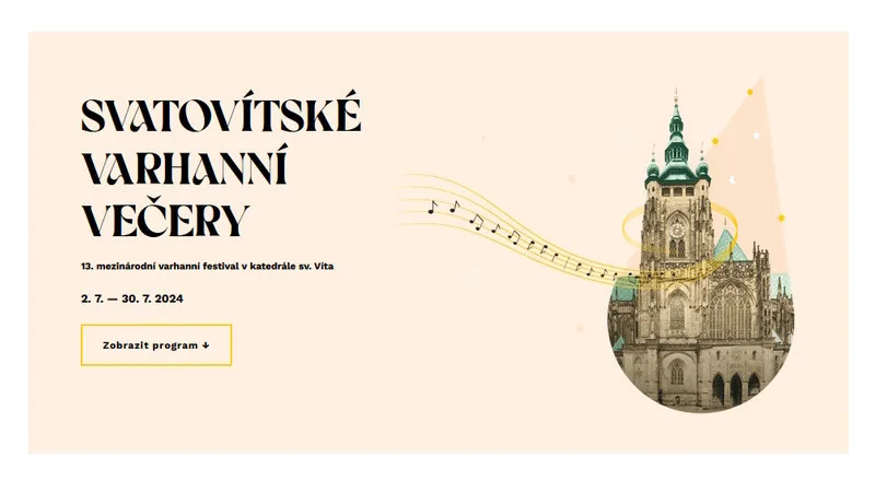Katedrála sv. Víta hostí 13. ročník varhanního festivalu