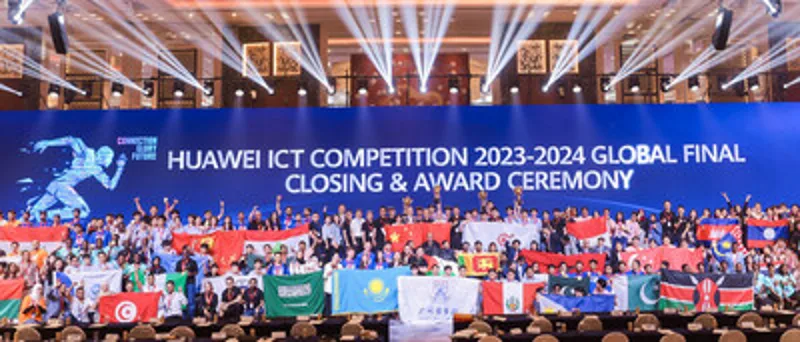 Vyhlášení vítězů celosvětového finále soutěže Huawei ICT Competition 2023–2024