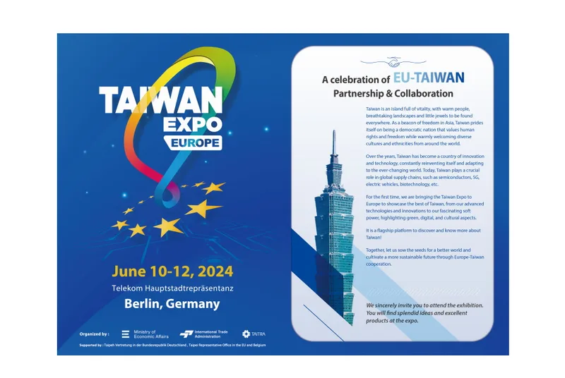 Pozvánka na Mezinárodní veletrh Taiwan Expo Berlín