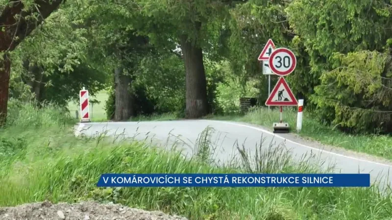 V Komárovicích se chystá uzavírka, řidiči si zajedou