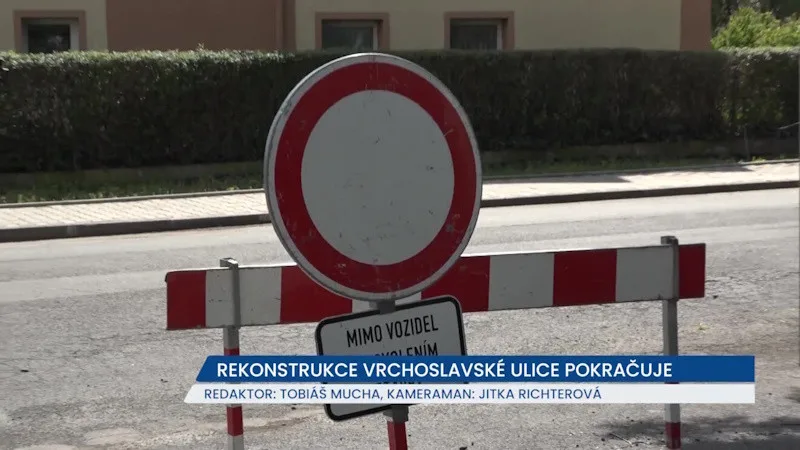 Rekonstrukce Vrchoslavské ulice v Novosedlicích pokračuje