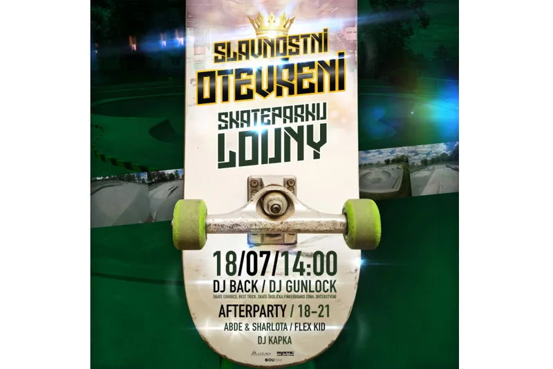 Louny otevřou ve čtvrtek 18. července nový skatepark