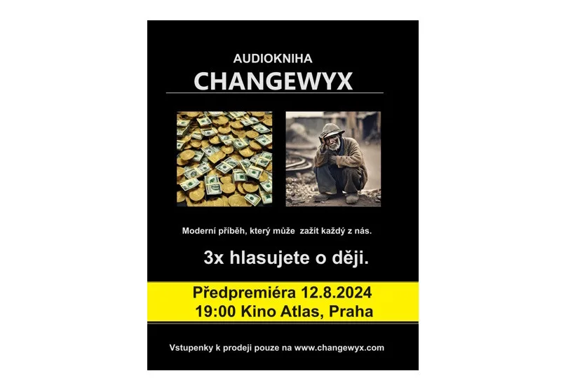 Předpremiéra audioknihy Changewyx v kině