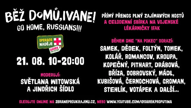 Živě: Setkání plných zajímavých hostů "Běž domů, Ivane"