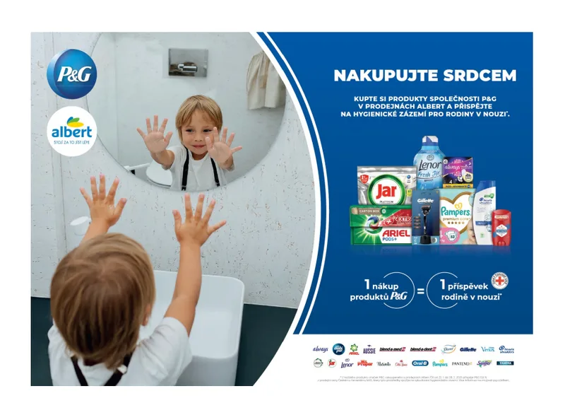 Produkty pro péči o domácnost od Procter & Gamble pomůžou v azylovém domě Českého červeného kříže v Kladně. Procter & Gamble a Albert Česká republika spouští projekt na podporu rodin v nouzi