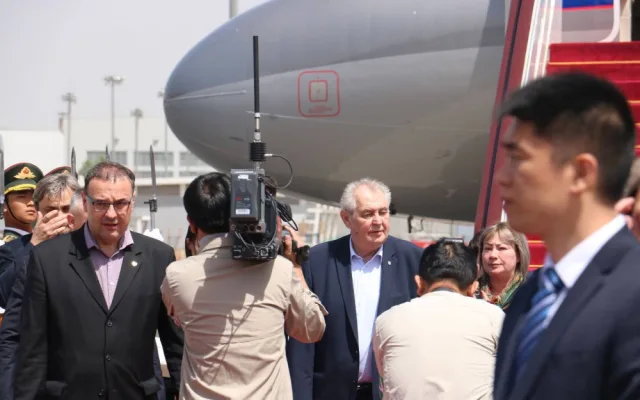 Miloš Zeman v Číně.