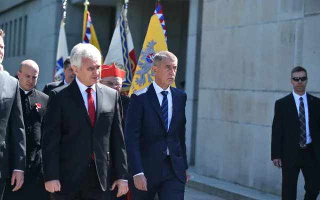 Politici a další lidé oslavili na Vítkově výročí konce války.