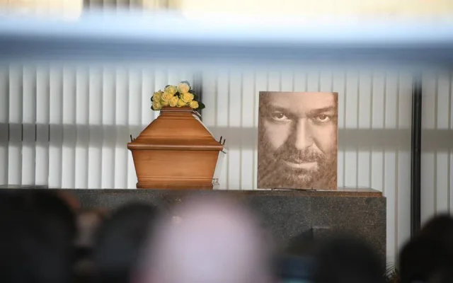 Pohřeb Jiřího Pomeje.