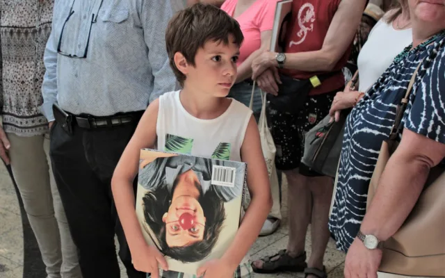 Bolek Polívka na křestu své knihy.