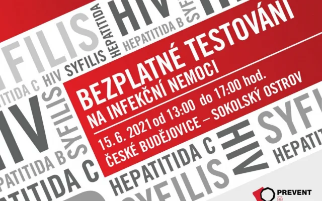 Myslete na prevenci. Nechte se otestovat zdarma a anonymně na HIV, žloutenku nebo syfilis