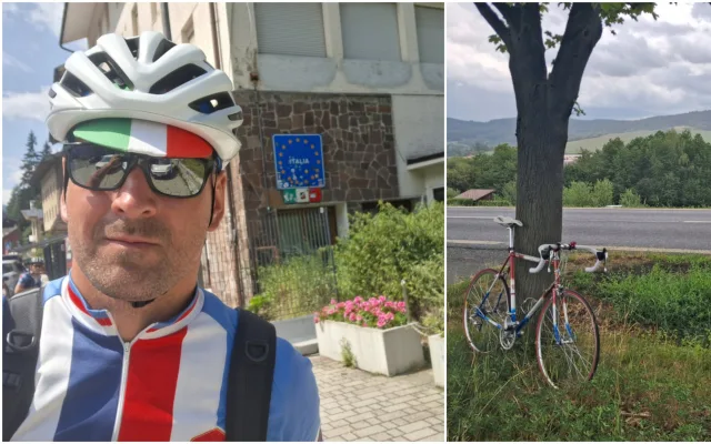 V sedle legendárního kola ujel 700 km, voják zamířil s Favoritem až do Itálie