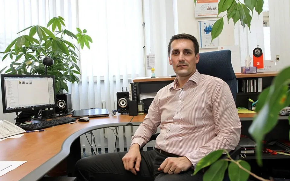 Ředitel Jaderné elektrárny Temelín Bohdan Zronek ve své pracovně