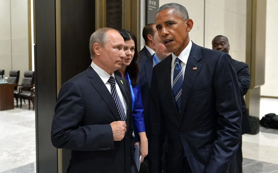 Vladimir Putin a Barack Obama