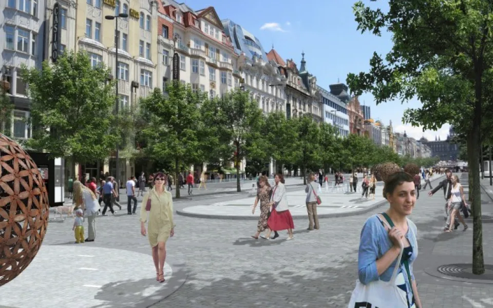 Revitalizace Václavského náměstí podle Cigler Marani Architects 