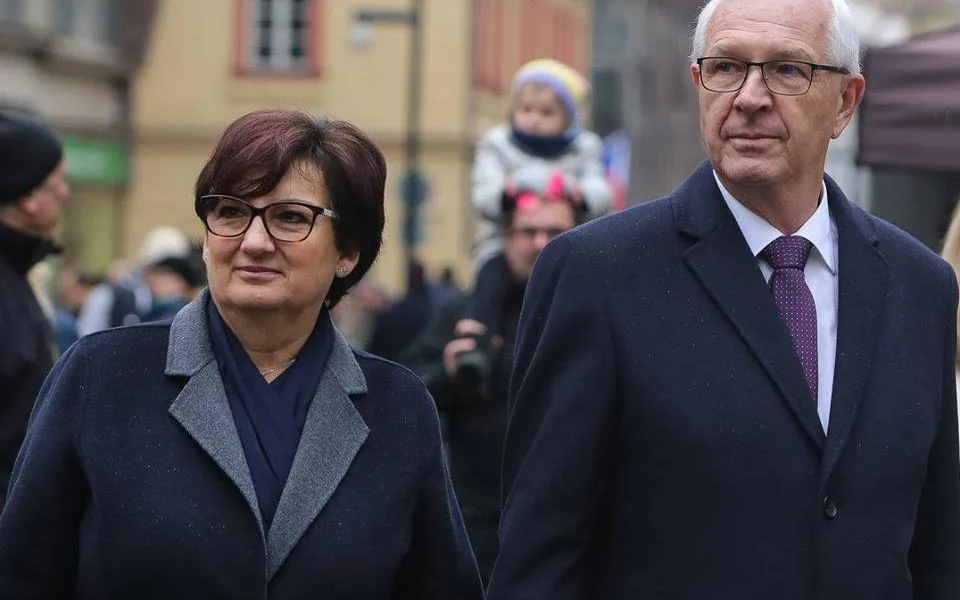 Jiří Drahoš se ženou.
