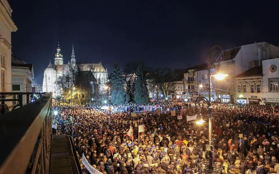 Například v Košicích bylo podle odhadů až dvacet tisíc lidí.