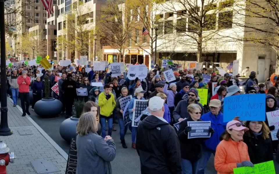 Protest v USA.