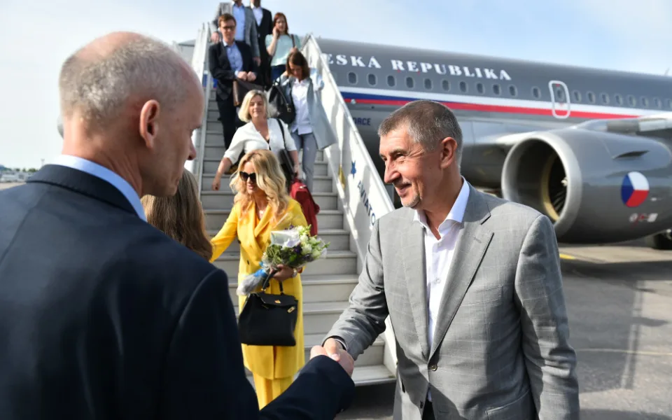 Andrej Babiš při návštěvě.