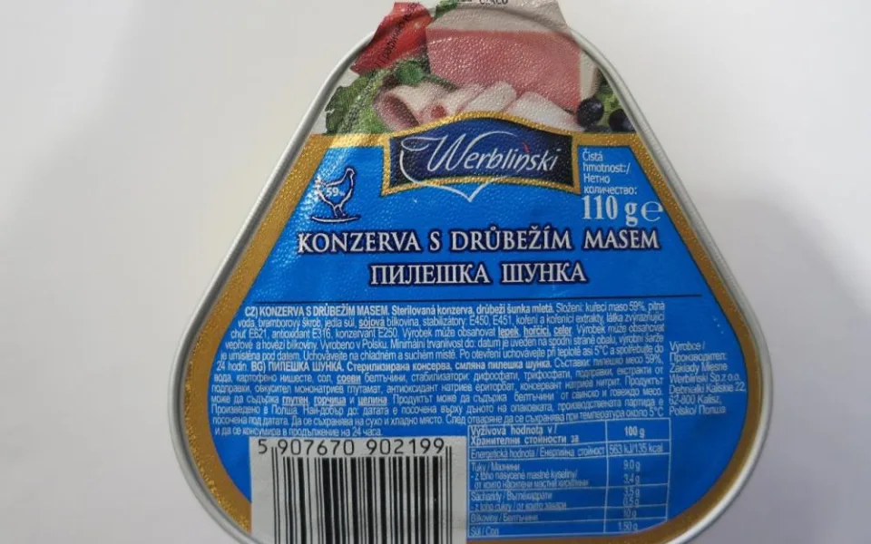 Drůbeží konzervy obsahovaly o dvanáct procent méně masa