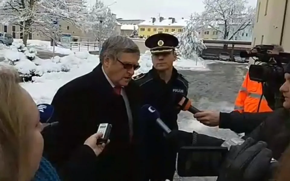 Tisková konference k situaci na D1.