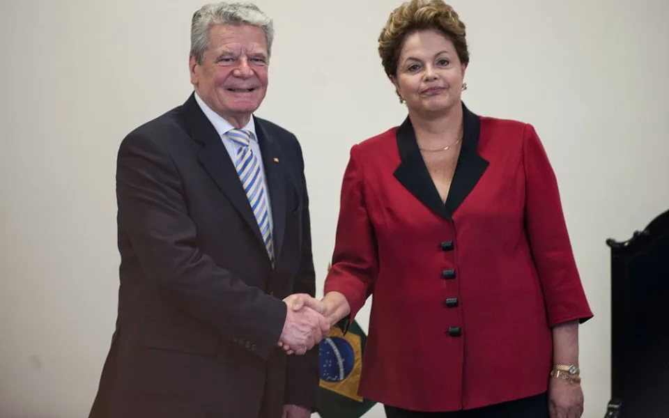 Joachim Gauck s brazilskou prezidentkou Dilmou Rousseffovou.