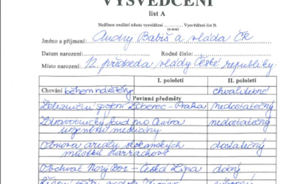 Liberecký kraj se rozhodl úsměvně a s nadsázkou ohodnotit předsedu vlády Andreje Babiše.