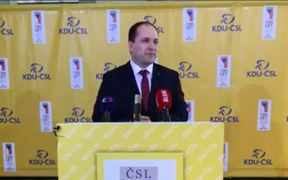 Vedení KDU-ČSL se po osmi letech mění tandemem Výborný (na snímku), Jelínková.