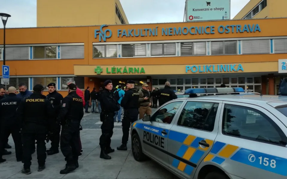 Střelba v ostravské nemocnici.