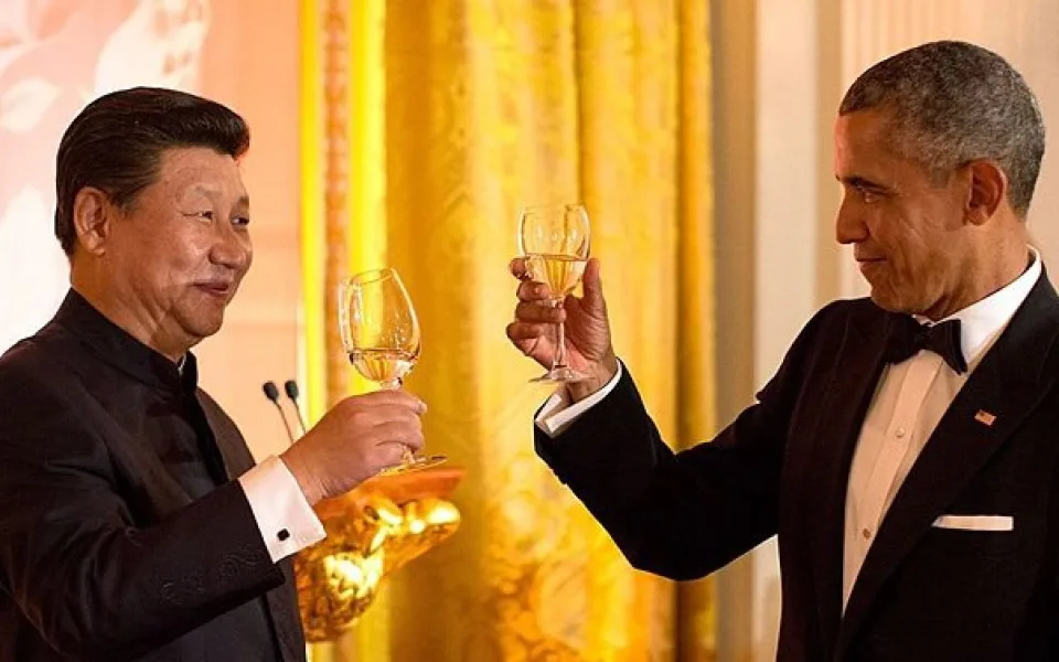 Čínský a americký prezident.