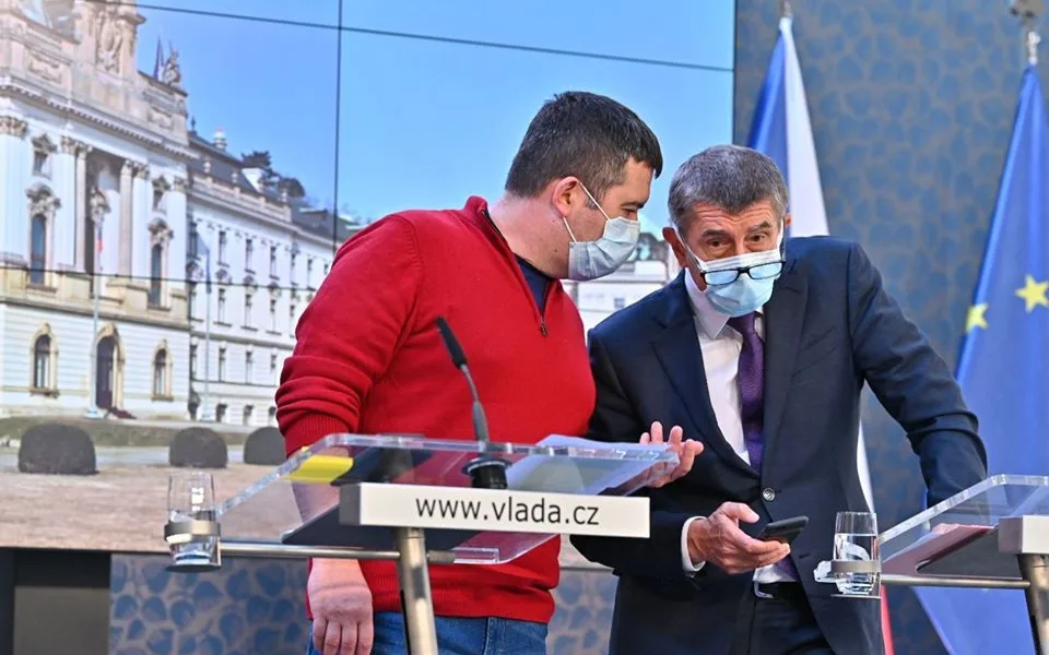 Jan Hamáček a Andrej Babiš.