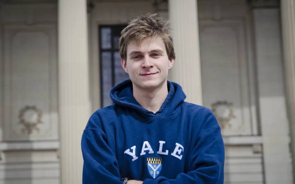 Jan Kolmaš během studií na YALE University