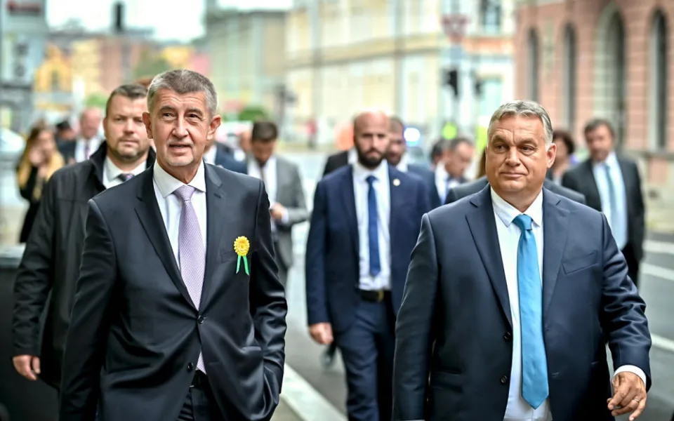 Andrej Babiš a Viktor Orbán.