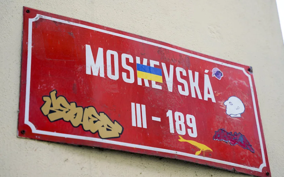 Přejmenování Moskevské na Kyjevskou? Vznikla petice, město o tom neuvažuje.