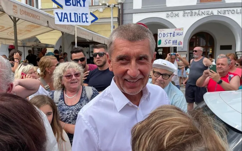 Andrej Babiš na jihu Čech.